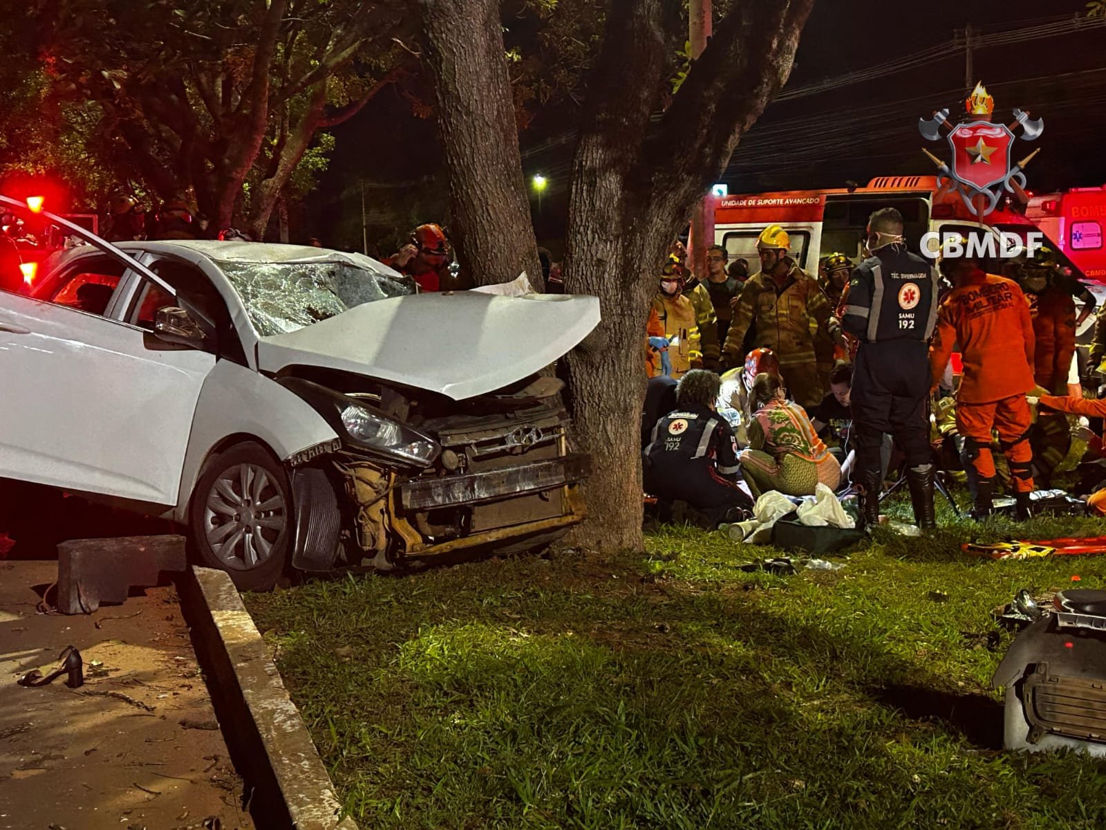 Acidente no Setor de Clubes Sul deixa um morto e dois em estado grave