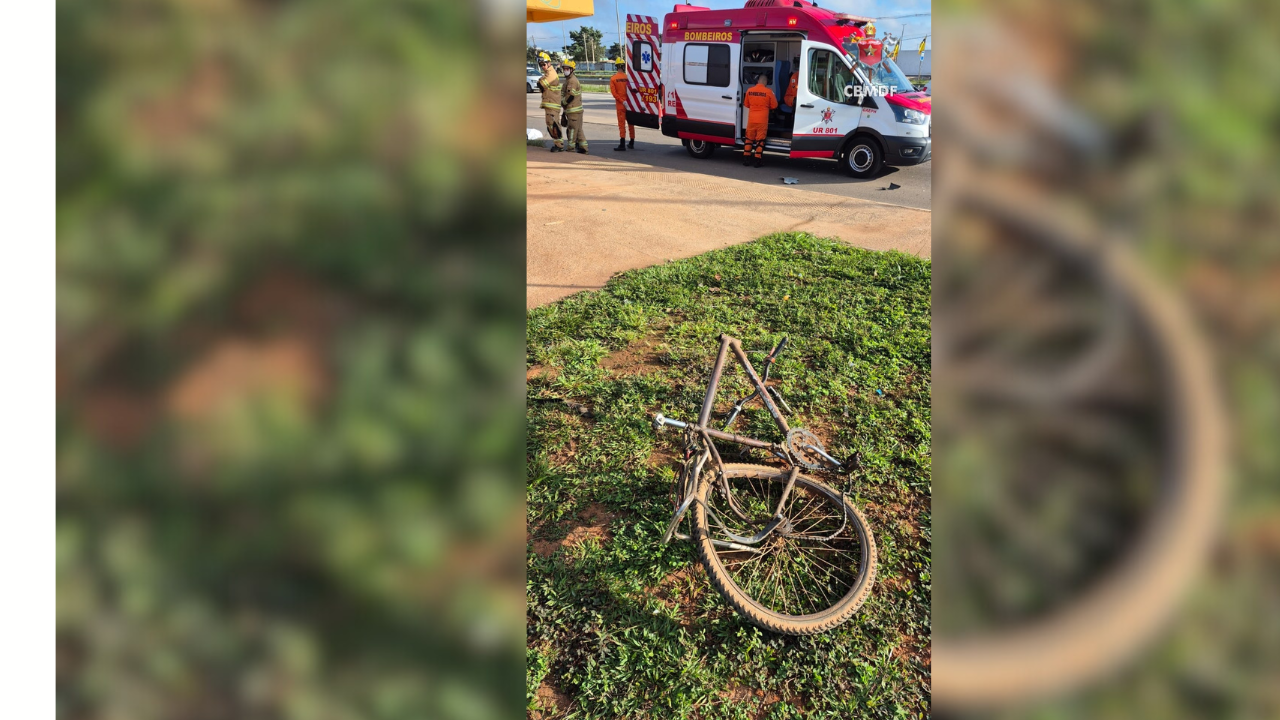 Ciclista morre atropelado na Via Estrutural